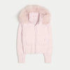 Elegant Fur Collar Hood Belt Long Cotton Jacket Women Zipper Drawstring Waist Parka Down Coat Winter Lady Warm Chic Outwear
