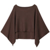Knit Brown Cape Women's Poncho Autumn Bolero Layers Cloak Cape & Poncho Chic And Elegant Woman Coat Crop Shawl