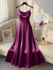Pearl Strap Satin Slip Retro Dress Women's Elegant Solid Color Dress Strap Handmade Beaded Waist Collection Satin Gilded Dresses