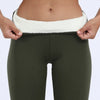 Winter Thermal Leggings Womens Solid Color Thick Pants Warm High Waist Solid Color Outdoors Casual Classic Leggings