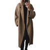 Autumn Winter Women Multi-color Multi-size Long Wool Blend Trench Coat Casual Outerwear