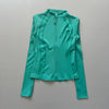 Women Full Zip Long Sleeve Athletic Jacket Thumb Holes Slim Fit Quick Dry Running Gym Yoga Fitness Sports Coat