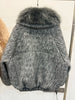 Thickened Warm Wool Jacket Goose Down Coat Casual Style Women Outerwear Oversized Fox Fur Collar Down Jacket Female