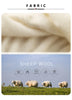 Cardigans For Woman, Fleece Wool, Round Collar, Soft Cozy Sweaters, 100%Wool, Fall Winter Jackets