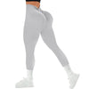 V-Back High Waisted Yoga Leggings Seamless Knit Tights for Women Quick Dry Butt Lifting Slim High Elastic Leggings