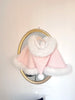 Winter Glitter Sequined Tweed Tube Top Dress Hooded Fur Cape Jacket Girl Women's Cute Bow Year Furry Cloak Dress Set