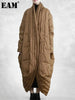Camel Big Size Thick Warm Long Down Jacket Long Sleeve Warm Women Parkas Tide Autumn Winter 31A1074