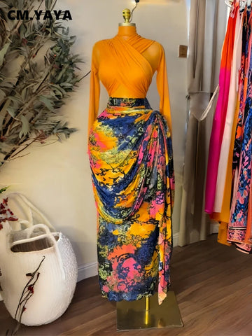 Women's Dress Set Tops +Bodycon Stacked Ruched Ribbon Mini Long Maxi Skirts Suit Vacation Two 2 Piece Set Outfit