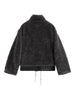 Winter Women's Petite Stand Collar Faux Fur Shearling Short Jacket Plush Teddy Zip Up Cozy Fleece Cropped Coat