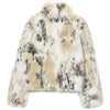Women's Fur Coat Leopard Fluffy Jacket Autumn Winter Fur Coat Woman Crop Plush Long Sleeve Outerwears Chic Hairy Warm Coats