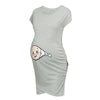 Cute Maternity Dress Loose Casual Dress Women Maternity Clothes Plus Size Pregnant Woman Maternity Dress