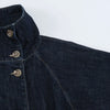 Women's European and American Style Denim Jacket Spring and Autumn Elegant High Street Double Breasted Coats
