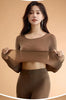 Seamless Thermal Underwear Women Sexy Ladies Autumn Winter Bottoming Shirt Trousers Female Single Layer Thermal Shaping Clothes