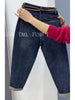 High Waist Harlan Jeans Women's Spring Autumn Large Size Embroidery Loose Ankle Length Jeans Denim Pants 5XL