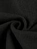Women Elegant Square Neck 3/4 Sleeve Autumn Work Party Midi Dress Solid Color Zip Front Solid Business Casual Swing A-Line Dress