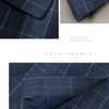 Apricot Plaid Pant Suits for Women Blazer British Style Capable Professional Clothing OL Clothes Suit Pants
