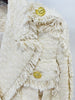 High Street Designer Women's Tassel Fringed Tweed Trimmed Jacket