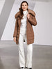 Women's Winter Jacket Hooded Belt Long Parkas Warm Padding Puffer Plaid Quilted Coat Down Jacket Thick Snow Wear