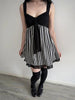 Y2K Harajuku Gothic Lolita Women's Dress Sexy Slim Fit Chic Striped Suspenders Dresses Kawaii Japanese Emo Girl Streetwear
