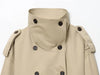 Mujer Short Women's Trench Coat Double Breasted Windbreaker Woman Belt Winter Coats for Women Outdoor Coats Outerwears