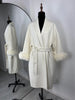 Fox Fur Wool Overcoat Women's Short Coat Office Lady Elegant Double-sided Woolen Coat Cardigan Jackets Loose Wool