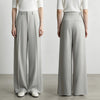 Wide Pants Woman Autumn Pleated Breathable Casual Trousers Loose Versatile Middle-aged Women's Clothing 12623019