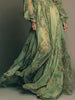 Pastoral V-neck Long Sleeve Dress Printed Selling Storm in Europe And America West Asia Style for Women