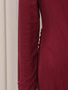 Elegant Vintage Spliced Ribbon Dresses for Women Turtleneck Long Sleeve Irregular Folds Evening Maxi Dress Female