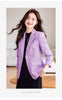 Autumn Winter Female Tweed Woolen Suit Outerwear Women Formal Blazer Ladies Long Sleeve Work Wear Jacket Coat