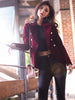 Brand Spring Women Slim Velvet Blazer Jacket Double Breasted Simple Lady Blazers High Grade OL Clothing