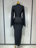 Women Sexy Long Sleeve Diamonds Maxi Long Bodycon Bandage Dress Celebrity Elegant Evening Party Birthday Dresses