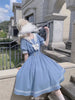 Japanese Sweet Lolita Style Women Dress Cute Bow Puff Sleeve Cosplay Patchwork Dresses Kawaii Girl Y2k Robe Vestido
