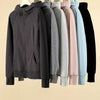 Women Solid Color Slim Fit Zip Up Sweatshirts Spring Autumn Fitness Joggers Sports Jacket Korean Tight Hooded Woman Coat