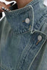 Women's Denim Coat Turtleneck Single Breasted Full Sleeve Patchwork Versatile Jacke Autumn 5R4436