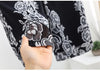 Double Layer Printed Chiffon Wide Leg Pants For Women SummerNew High Waisted Loose Dance Swing Pants Drooping Skirt Female Pants