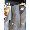 High-Quality Embroidery Blazer Jacket Women Autumn Long Sleeve Casual Female Temperament Ladies Suit Outerwear Tops
