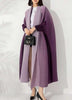 Gradient Pleated Trench Coat For Women Bat Sleeve Scarf Collar Long Windbreaker Female Clothing 2DA2148