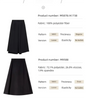 Black Wide-Leg Pants Autumn Flowy Ankle-Length Side Zipper Detail Trousers Office Lady Commuter Bottoms A1738