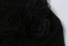 Sexy Applique See Through Dress Women Chic Single-Breasted Turtleneck Patchwork Elegant Party Club Bodycon