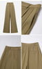 Wide Pants Woman Autumn Pleated Breathable Casual Trousers Loose Versatile Middle-aged Women's Clothing 12623019