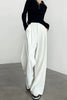 Korean White Suit Pants Women Casual Loose High Waisted Wide Leg Pants Ladies Simple All-Match Office Straight Trousers