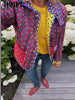 Double-sided Print Quilted Jackets Winter Ladies Reversible Lapel SIngle-breasted Cotton Coats Women's Warm Short Overcoats
