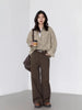 Women Pants Solid High Waist Loose Retro Cotton Wide Leg Denim Jeans Female Trousers for Woman Spring Autumn