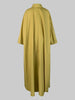 Women's Pleated Black Dresses Long Sleeves Buttoned Solid Color Casual Oversize Lapel Shirts Dress