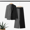 Women Blazer Suit Autumn 2 Piece Sets 2PCS Office Outfits Long Sleeve Blazer Wide Leg Pants Sets Tracksuit