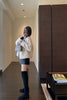 Autumn Winter Female Lamb Wool Faux Fur Tops Coat Women Stand Collar Short Fur Jacket Ladies Long Sleeves Plush Outerwear