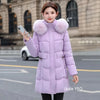 Women's Down Cotton Jacket Comfortable Elegant Ladies Winter Parka Coat Loose Temperament Lady Cotton Padded Outerwear