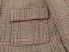 Women's 2 Piece Set Plaid Single Breasted Blazer & Side Zipper Calf-Length Trousers Casual Female Chic Lady Pants Sets