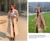Trench Coat Women Double-Breasted Trenchcoat Lace Female Autumn Casual Coats Windbreaker Outwear Raincoat Streetwear