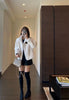 Autumn Winter Female Lamb Wool Faux Fur Tops Coat Women Stand Collar Short Fur Jacket Ladies Long Sleeves Plush Outerwear